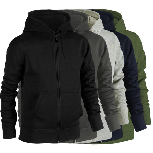 Urban Road Plain Zip Hoodie-40