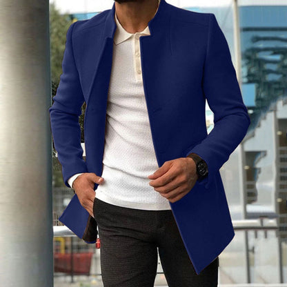 Slim Single-Breasted Solid Color Business Jacket