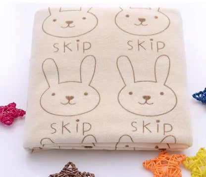 Rabbit Soft Microfiber Baby Bath Towels