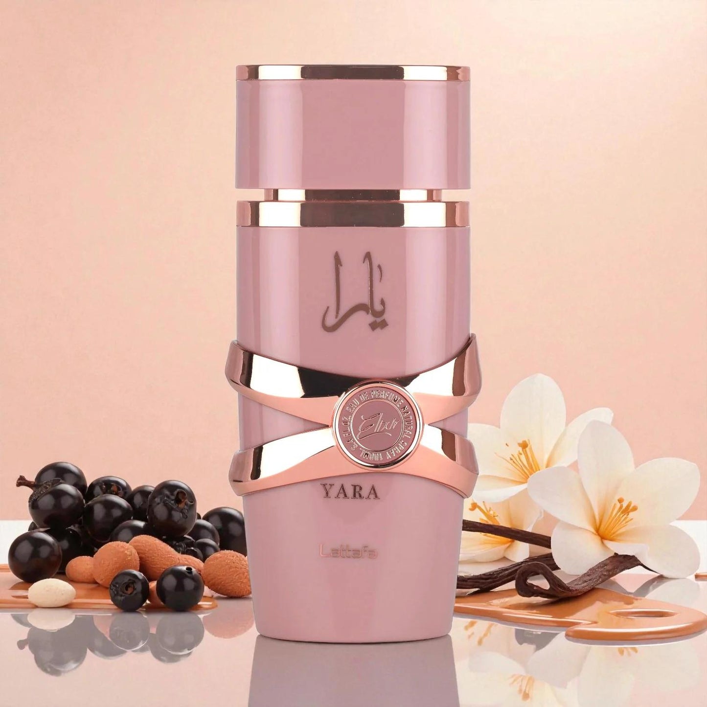 Yara Elixir 100ml Eau de Parfum by Lattafa | Women’s Arabic Perfume | Long Lasting Sweet & Amber Scent | Presented by Begin Bargaining UK