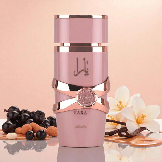 Yara Elixir 100ml Eau de Parfum by Lattafa | Women’s Arabic Perfume | Long Lasting Sweet & Amber Scent | Presented by Begin Bargaining UK