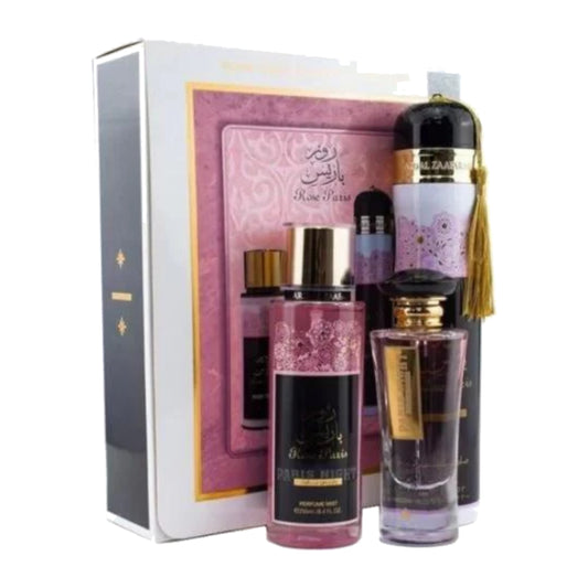 3 in 1 Gift Set - Rose Paris Night Collection