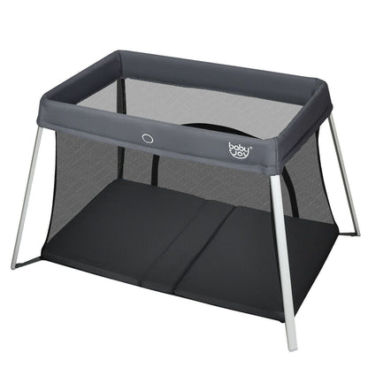 Lightweight Folding Playpen with Zipper Access Door