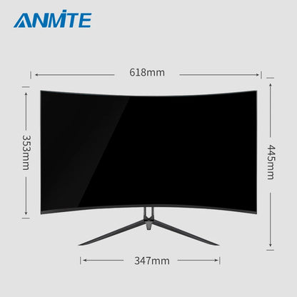 Anmite 27 inch 75hz HDR Curved FHD 1920 x 1080 Gaming Monitor