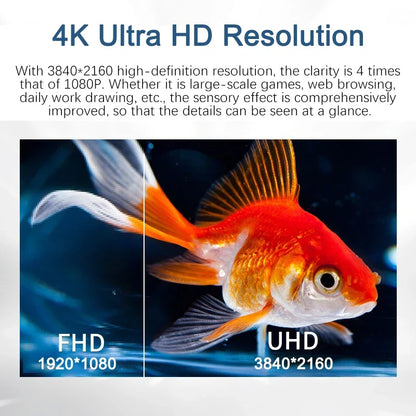 REALZA 4K UHD 27 Inch Narrow Edge Monitor 3840 x 2160p - 60Hz Gaming Monitor