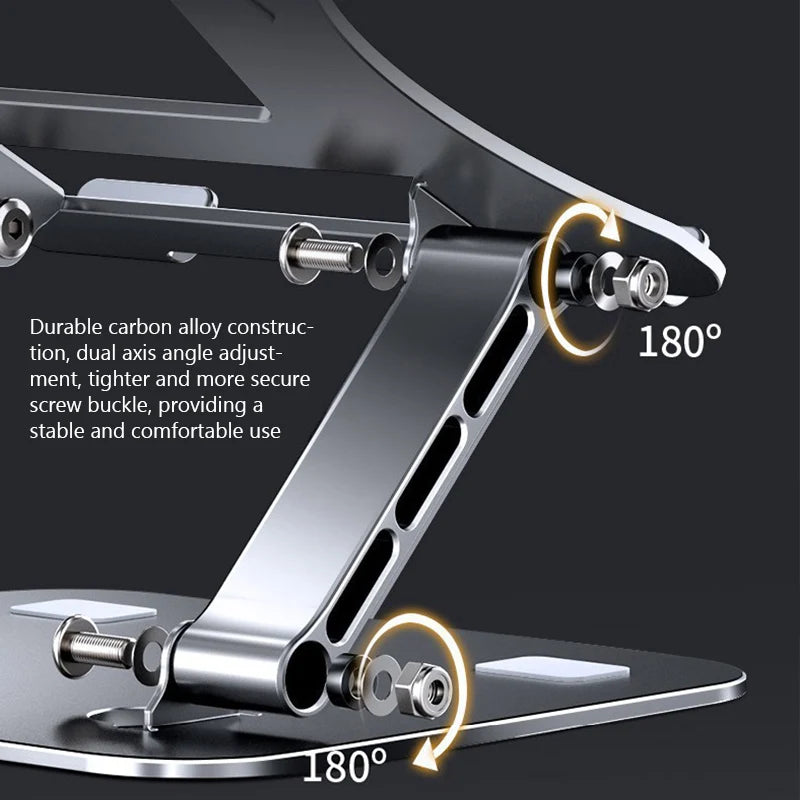 PANTXIKE Laptop Stand Foldable Aluminum Alloy Portable Notebook Stand 10-17 Inch Macbook Air Pro Computer Bracket Laptop Holder