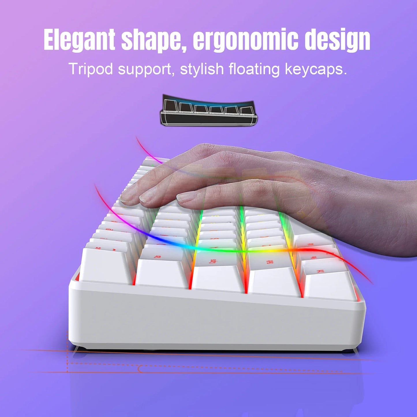 KeyGlow Prism Mini Gaming Keyboard (Membrane)