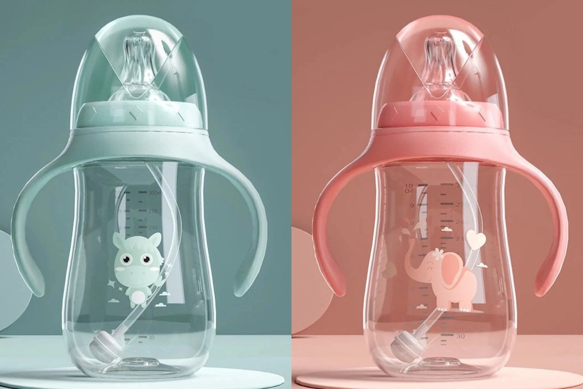 Baby Lamby Convertible Sippy Cup Bottles with Dual Heads