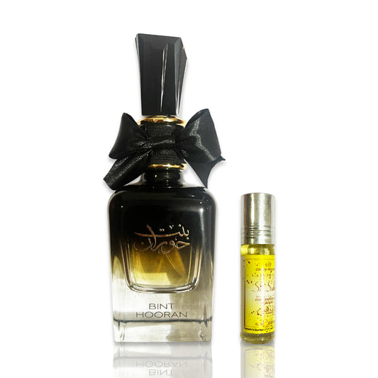 Bint Hooran 100 ml Eau de Parfum + FREE 6 ml Perfume Oil (Selected by Begin Bargaining)