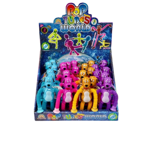 x3 Flashing Dog Pop Tubes Toy