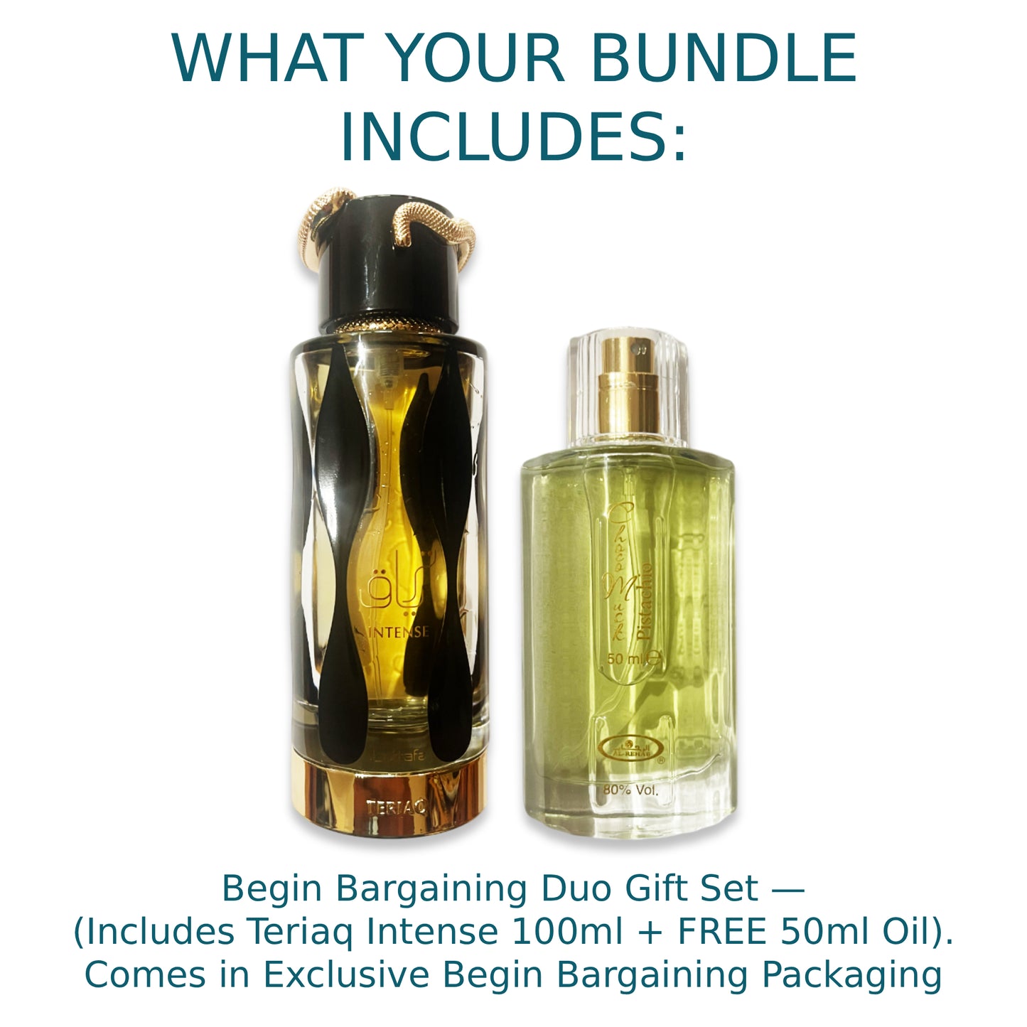 Teriaq Intense 100 ml Eau de Parfum + FREE 50 ml Perfume Spray (Selected by Begin Bargaining)