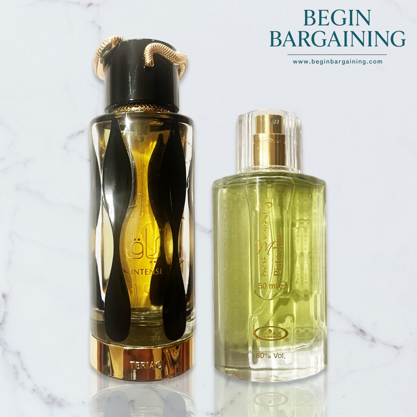 Teriaq Intense 100 ml Eau de Parfum + FREE 50 ml Perfume Spray (Selected by Begin Bargaining)