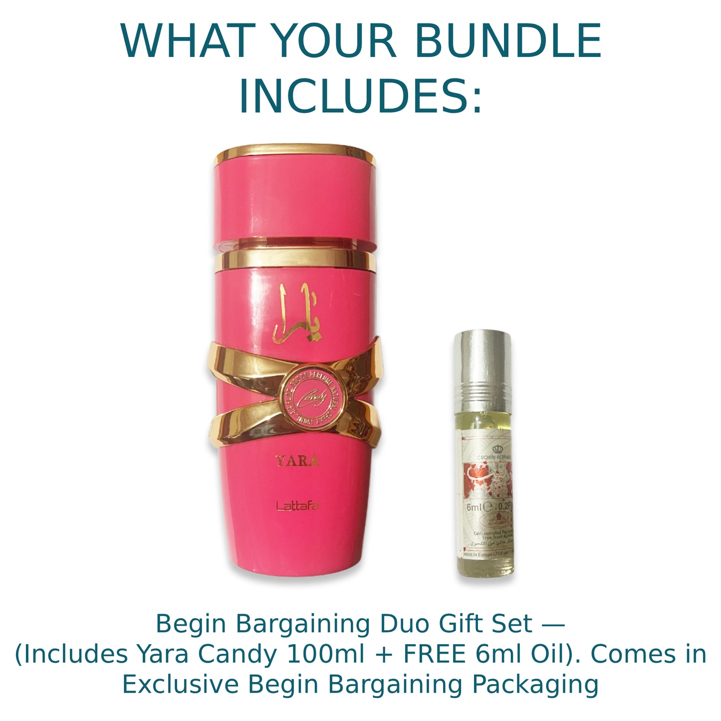 Yara Candy 100ml Eau de Parfum + FREE 6ml Perfume Oil (Selected by Begin Bargaining)