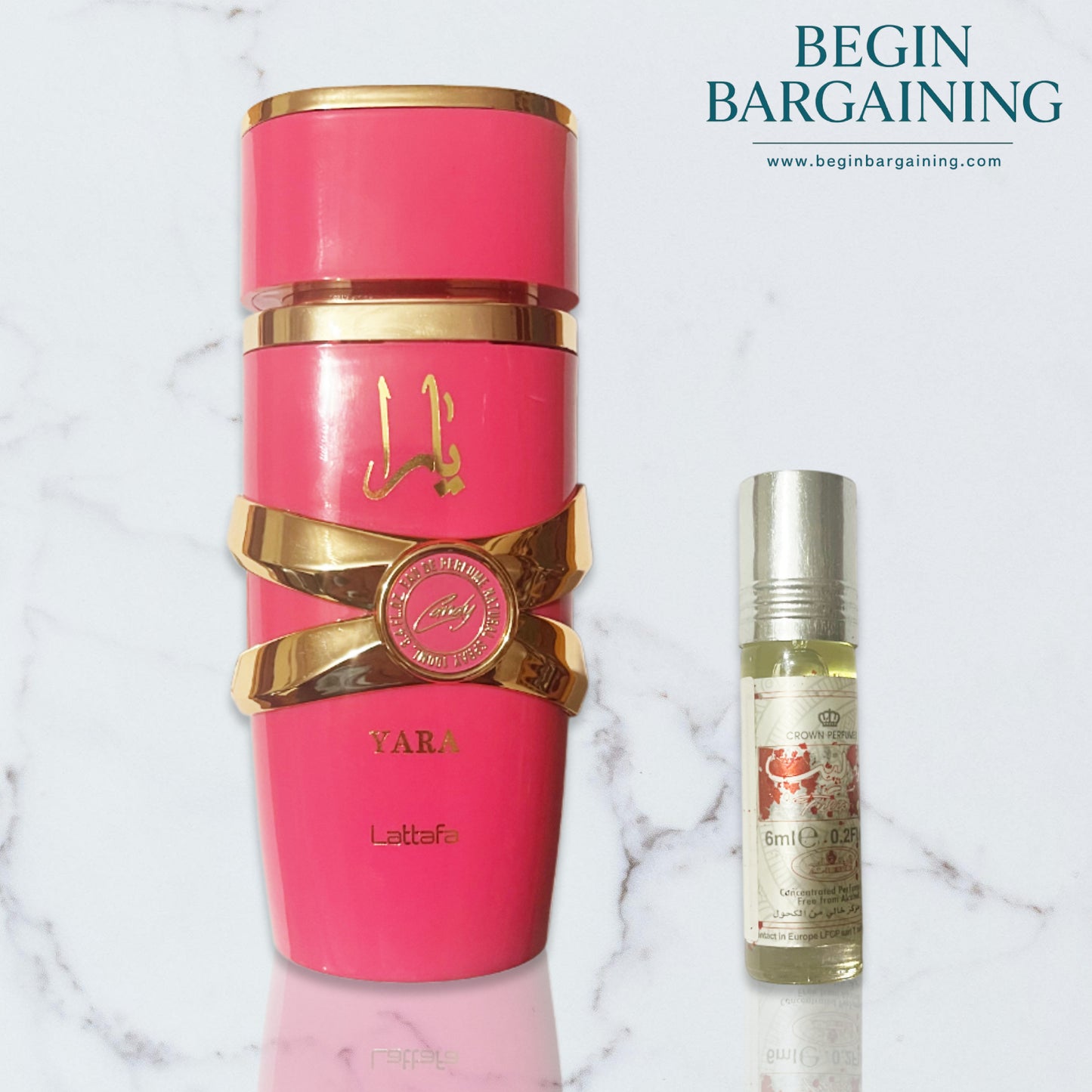 Yara Candy 100ml Eau de Parfum + FREE 6ml Perfume Oil (Selected by Begin Bargaining)